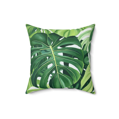 Tropical leaf #3 throw pillow