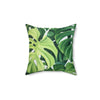 Tropical leaf #3 throw pillow