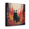 Lake Tahoe Bear in Fall print on canvas