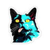 Derp Cat Sticker 1980s' Style