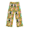 Super cute bear print pastel colors on light green