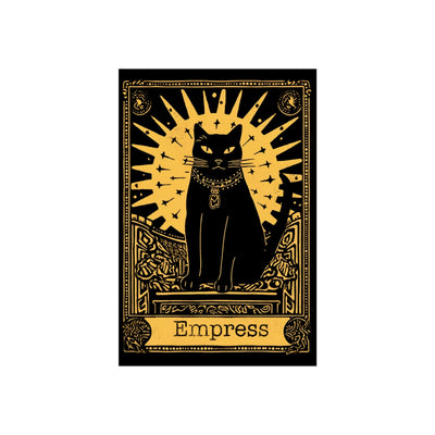 Empress Tarot Card Black Cat Fine Art Poster