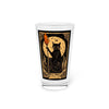 Good Luck Page of Wands Tarot Card Pint Glass