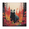 Lake Tahoe Bear in Fall print on canvas