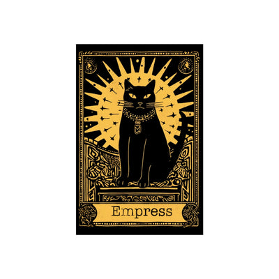 Empress Tarot Card Black Cat Fine Art Poster