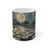 11oz cool Lily Pad and Moon Mug