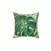 Tropical leaf #3 throw pillow