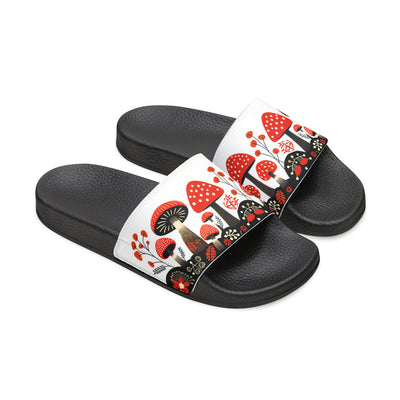 Super cute mushroom print slides