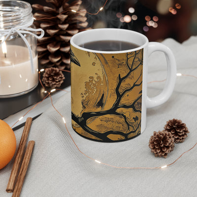 11oz  warm moon crow mug