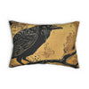 Warm Crow, Spun Polyester Lumbar Pillow