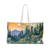 Lake Tahoe Watercolor #4 large tote bag