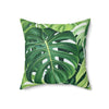 Tropical leaf #3 throw pillow