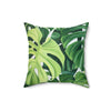 Tropical leaf #3 throw pillow