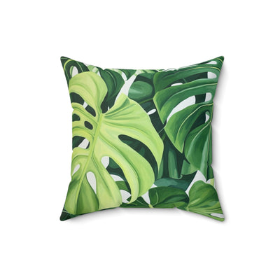 Tropical leaf #3 throw pillow