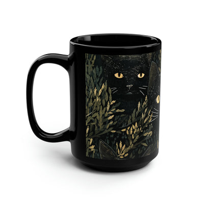 15oz Black Cat Mug