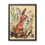 Brown Bunny in the Weeds, watercolor hand drawn, Matte Canvas, Black Frame