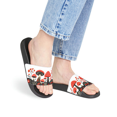 Super cute mushroom print slides