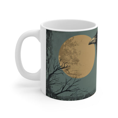 11oz cool moon crow Mug