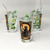 Good Luck Page of Wands Tarot Card Pint Glass