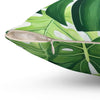 Tropical leaf #3 throw pillow