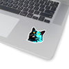 Derp Cat Sticker 1980s' Style