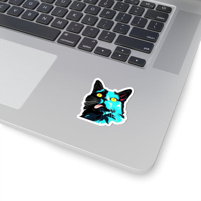 Derp Cat Sticker 1980s' Style