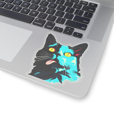 Derp Cat Sticker 1980s' Style