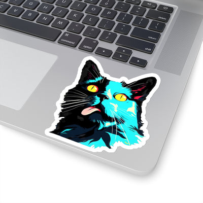 Derp Cat Sticker 1980s' Style