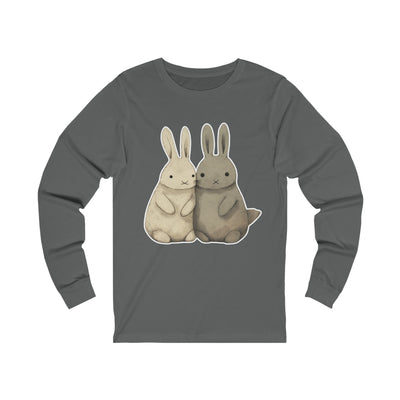 Two cute brown bunnies longsleeved shirt