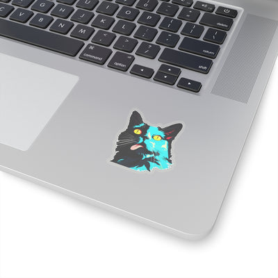 Derp Cat Sticker 1980s' Style