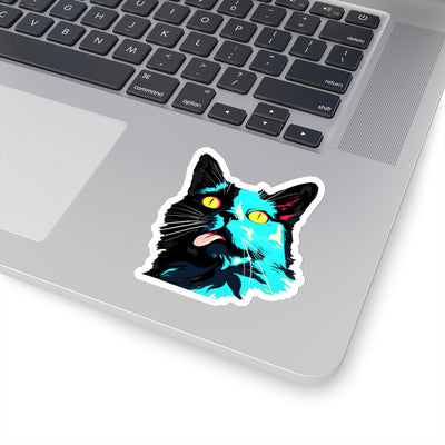 Derp Cat Sticker 1980s' Style