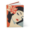 Beautiful Girl Vintage Graphic Lined Notebook