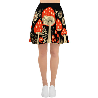 Mushroom Skater Skirt, super cute flair skirt in lots of sizes.