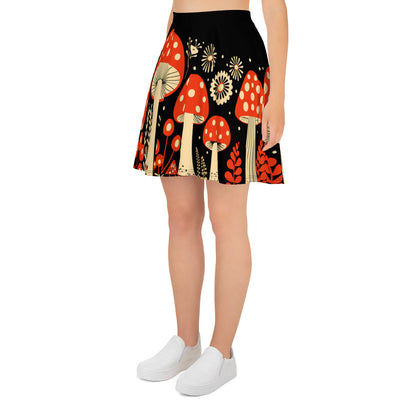 Mushroom Skater Skirt, super cute flair skirt in lots of sizes.