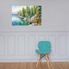 Lake Tahoe watercolor painting Art Poster #2